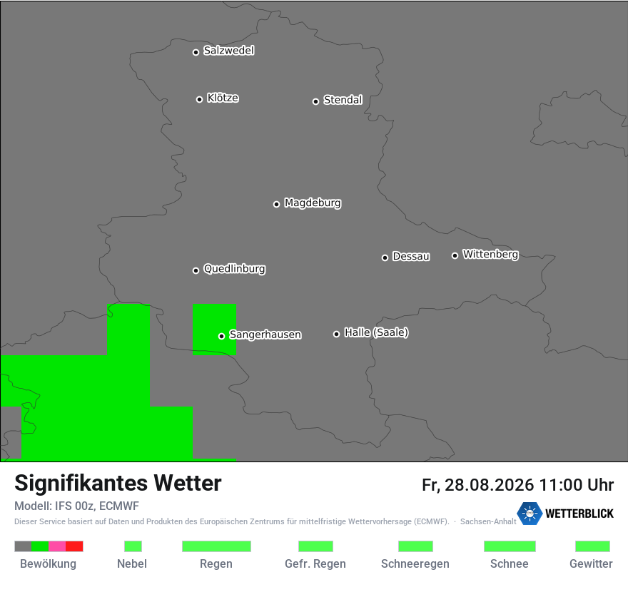 Modellkarte ECMWF – ww – st