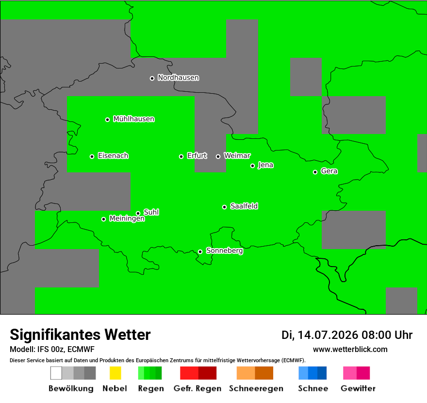 Modellkarte ECMWF – ww – th
