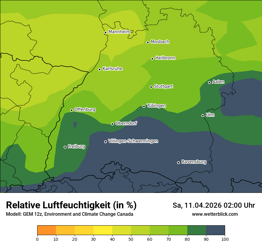 Modellkarte GEM – relhum – bw