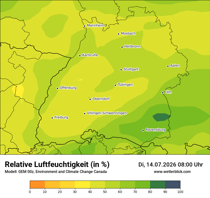 Modellkarte GEM – relhum – bw
