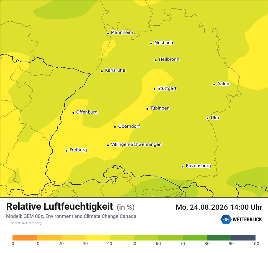 Modellkarte GEM – relhum – bw