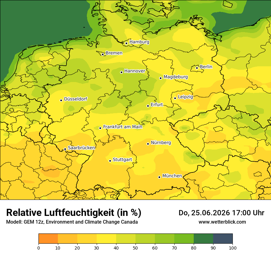 Modellkarte GEM – relhum – deutschland