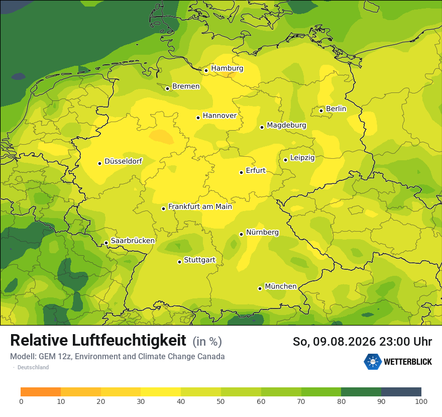 Modellkarte GEM – relhum – deutschland