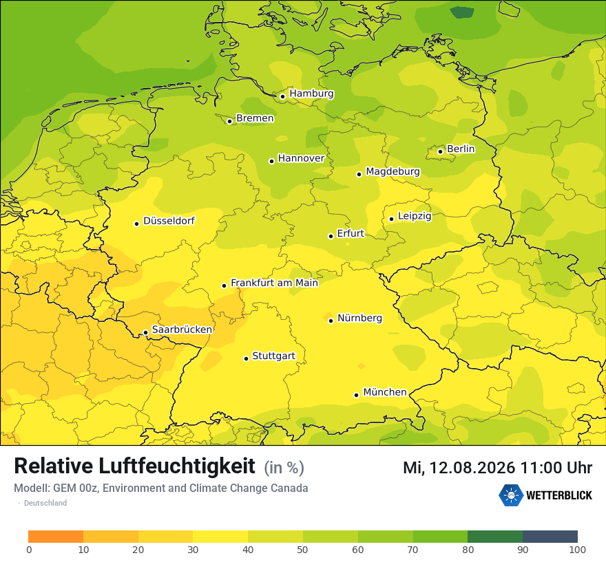 Modellkarte GEM – relhum – deutschland
