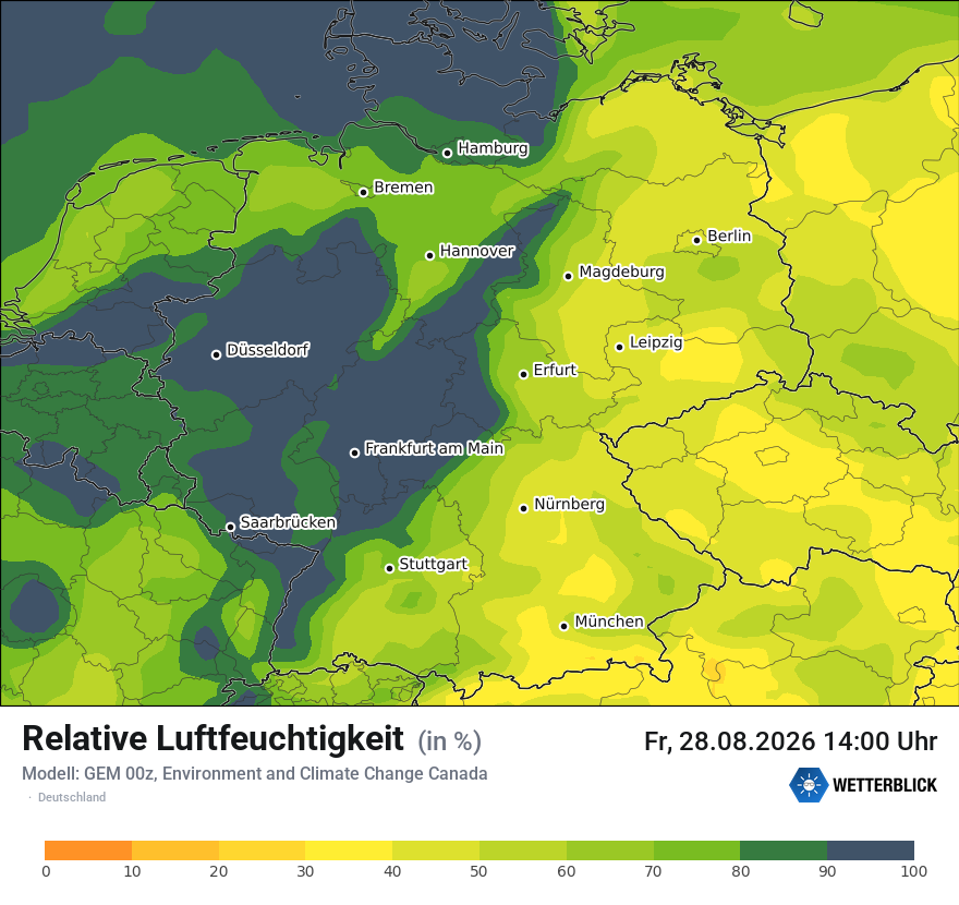 Modellkarte GEM – relhum – deutschland