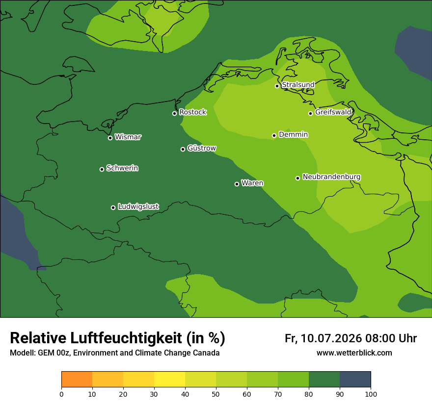 Modellkarte GEM – relhum – mv