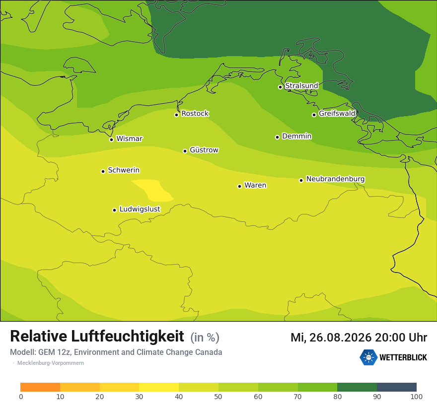 Modellkarte GEM – relhum – mv