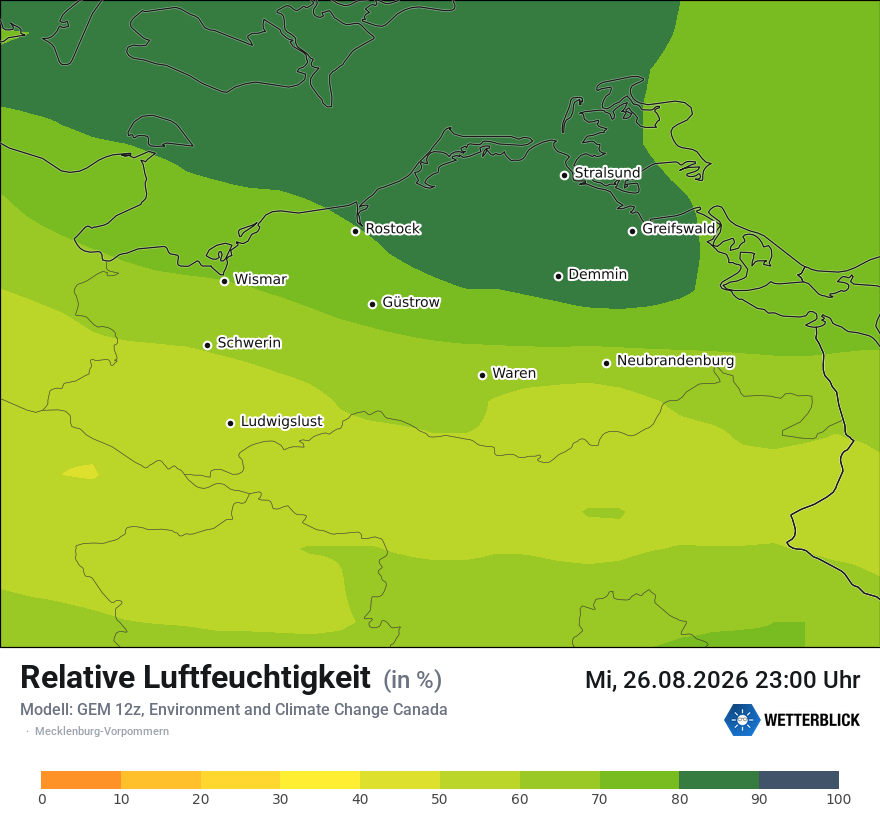 Modellkarte GEM – relhum – mv