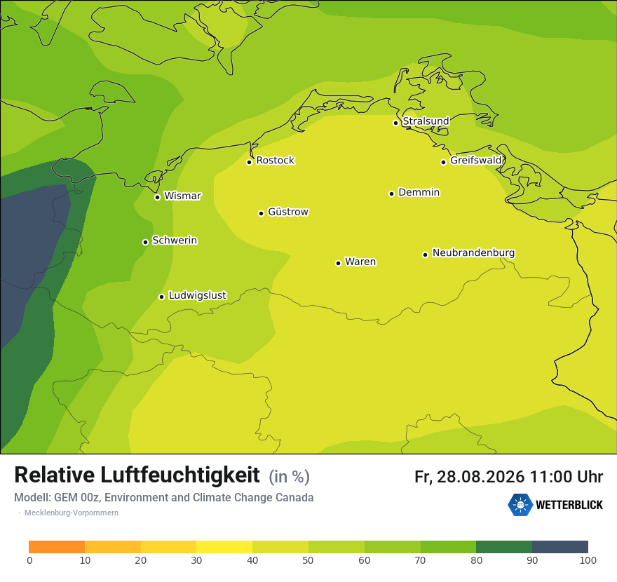 Modellkarte GEM – relhum – mv