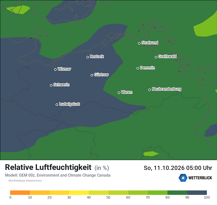 Modellkarte GEM – relhum – mv