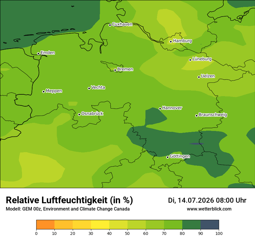 Modellkarte GEM – relhum – ni