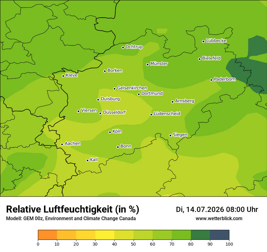 Modellkarte GEM – relhum – nrw