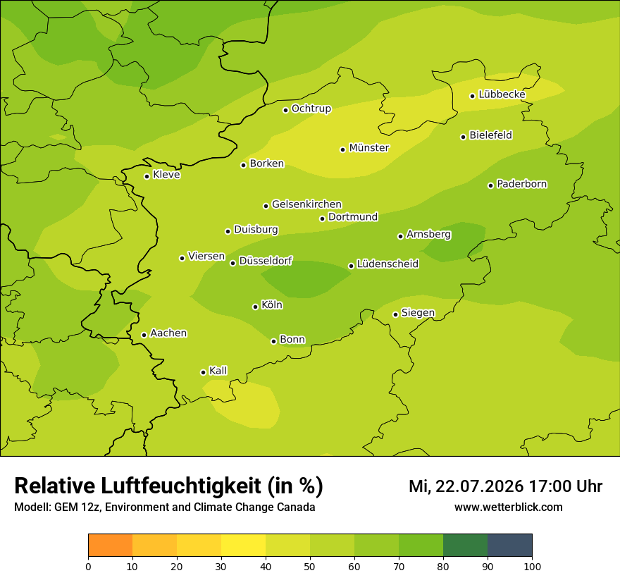 Modellkarte GEM – relhum – nrw