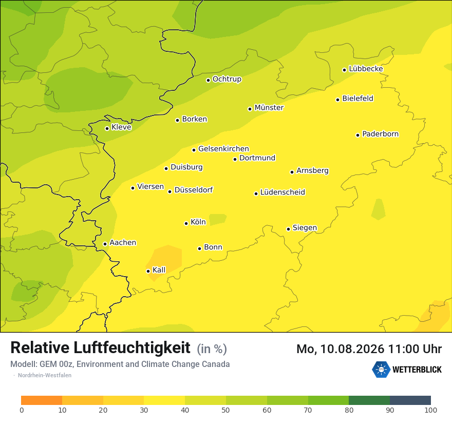 Modellkarte GEM – relhum – nrw