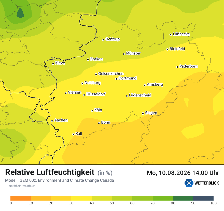 Modellkarte GEM – relhum – nrw
