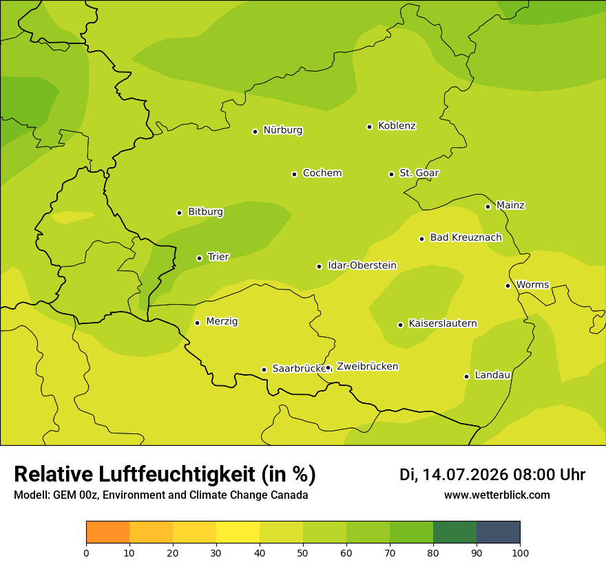 Modellkarte GEM – relhum – rp