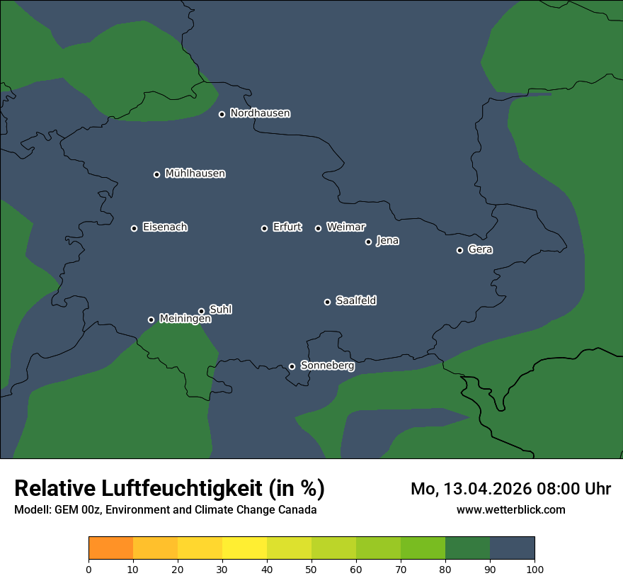 Modellkarte GEM – relhum – th