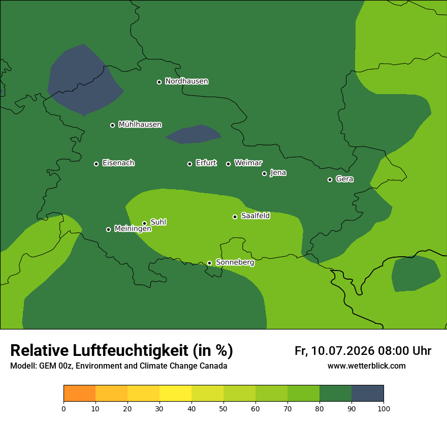 Modellkarte GEM – relhum – th