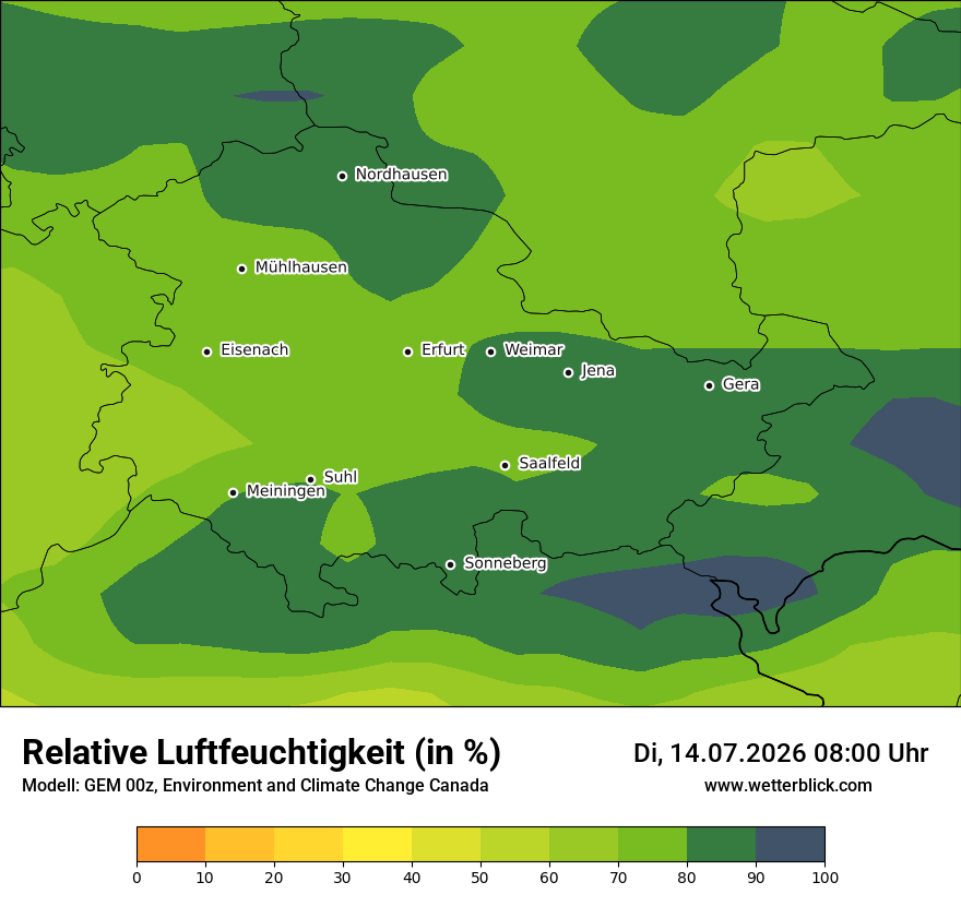 Modellkarte GEM – relhum – th