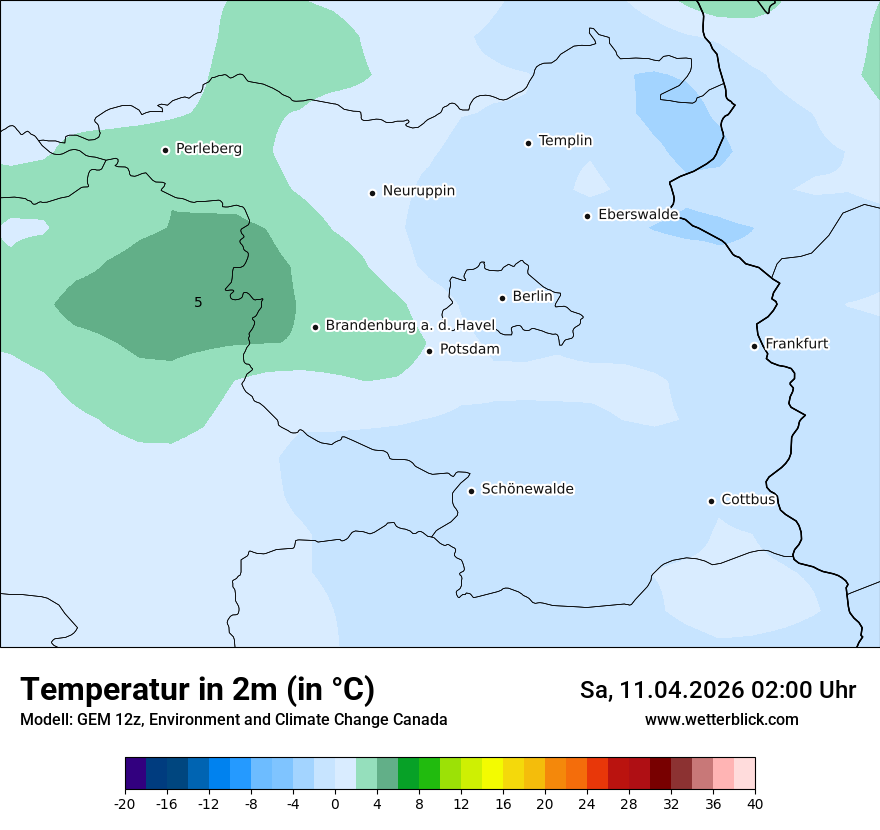 Modellkarte GEM – t2m – bb