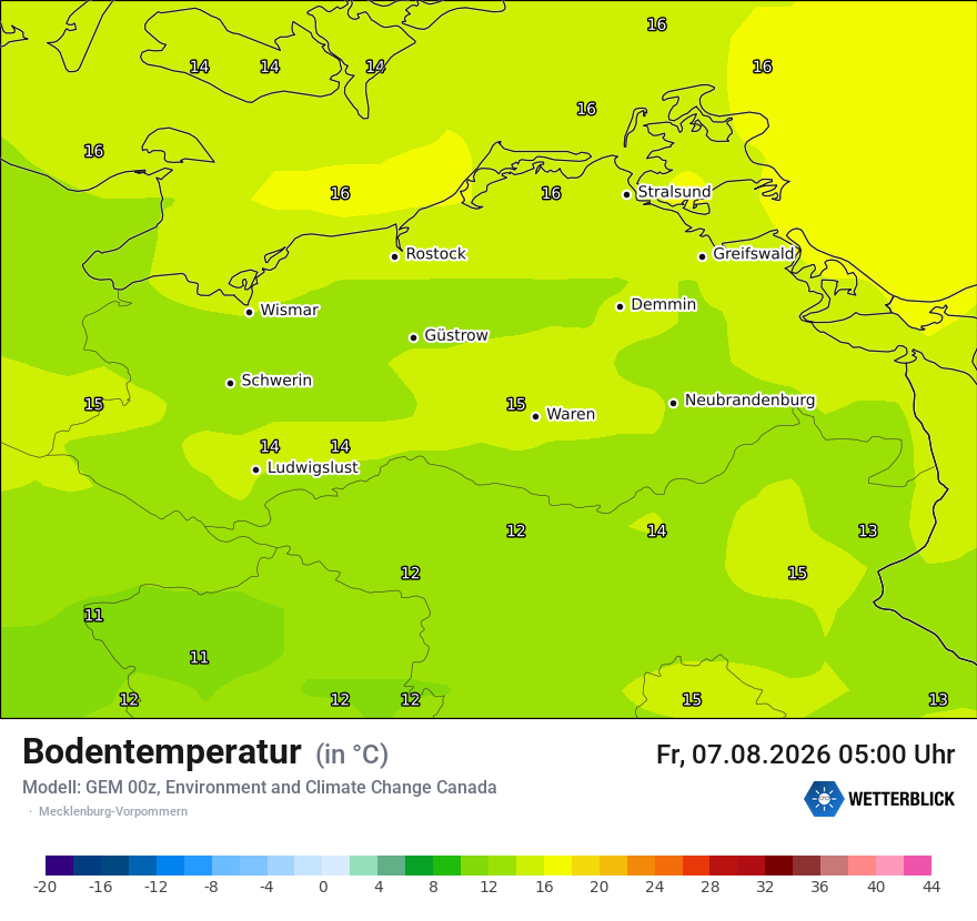 Modellkarte GEM – t_g – mv