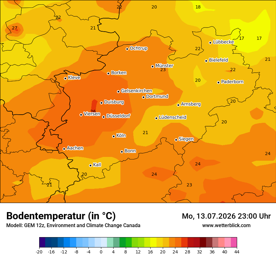 Modellkarte GEM – t_g – nrw