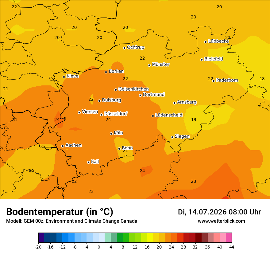 Modellkarte GEM – t_g – nrw