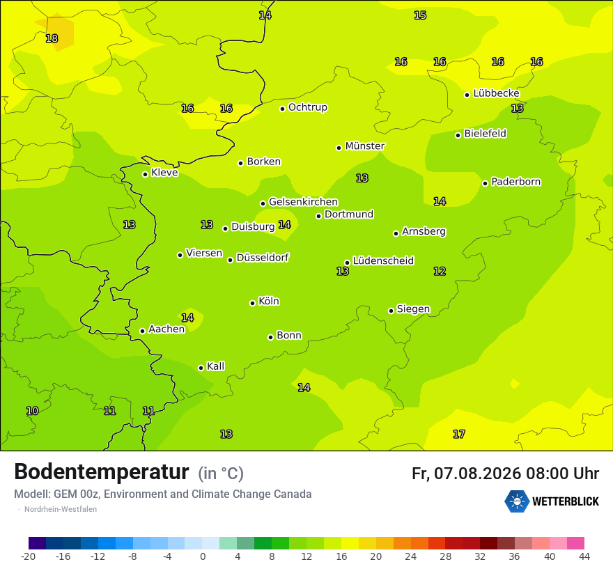 Modellkarte GEM – t_g – nrw