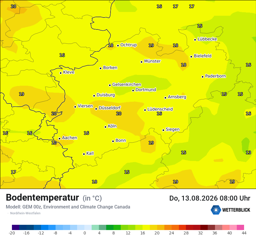 Modellkarte GEM – t_g – nrw