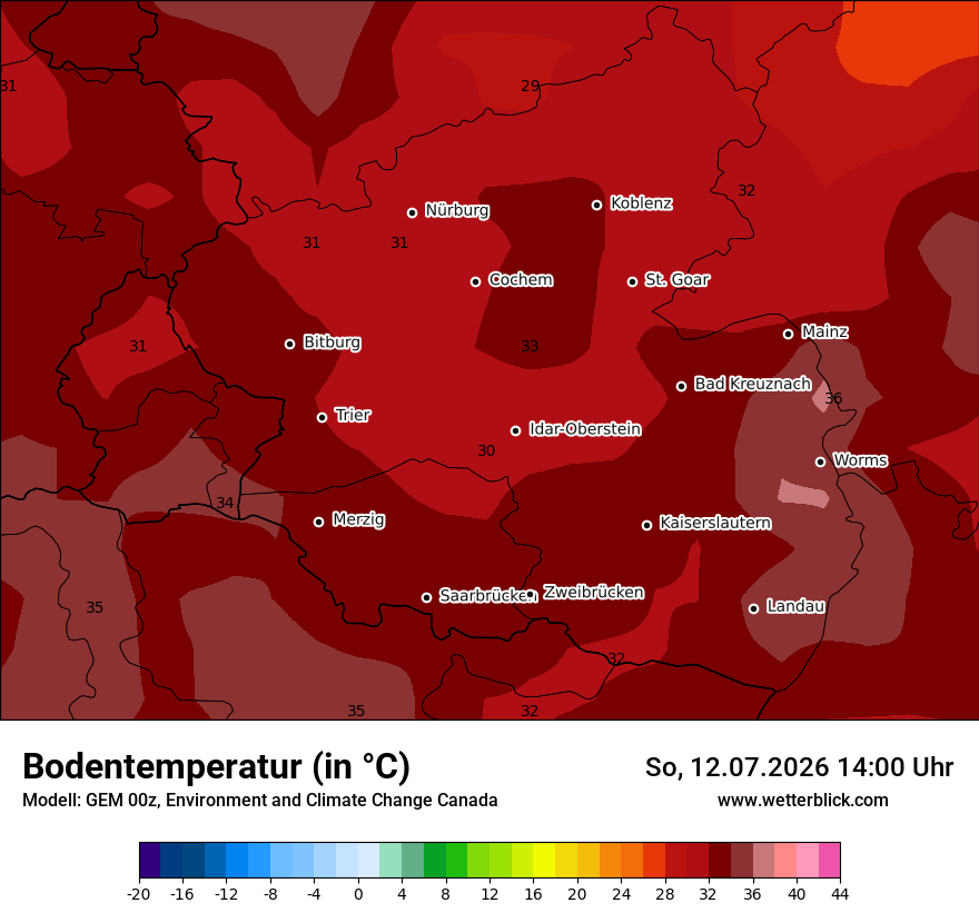 Modellkarte GEM – t_g – rp