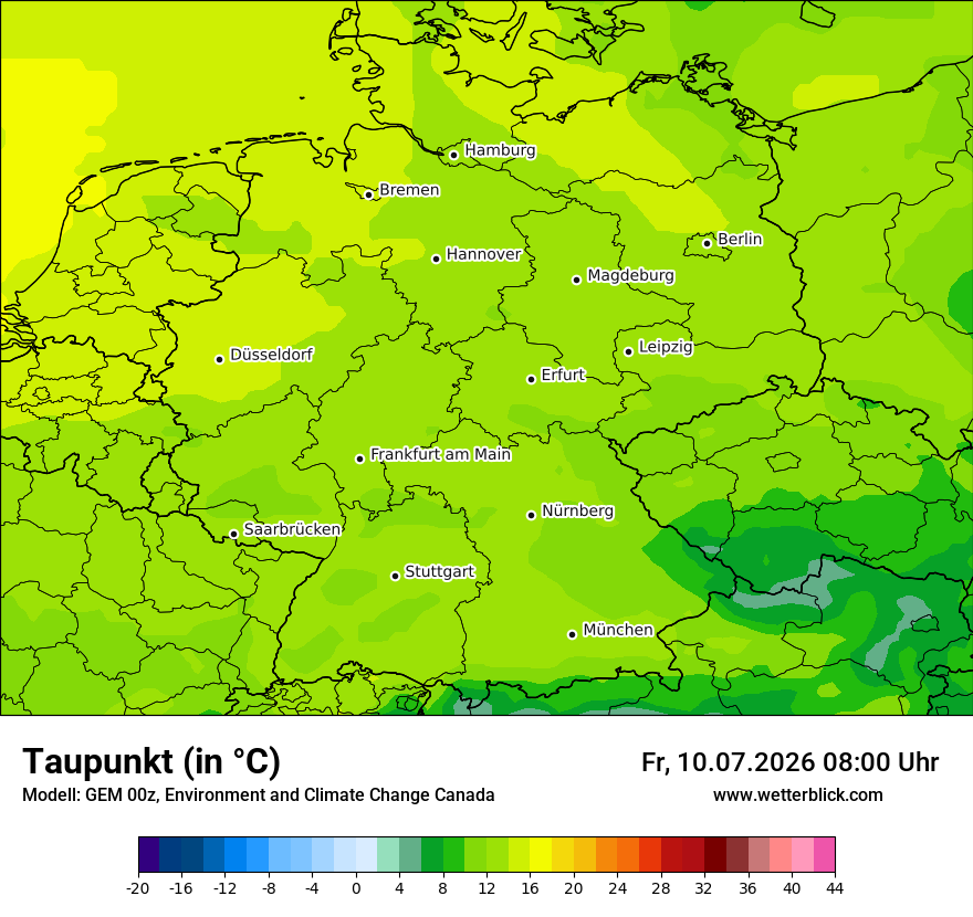 Modellkarte GEM – td – deutschland