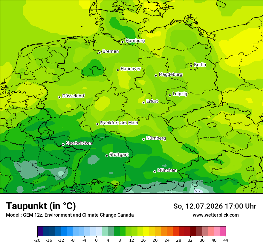 Modellkarte GEM – td – deutschland