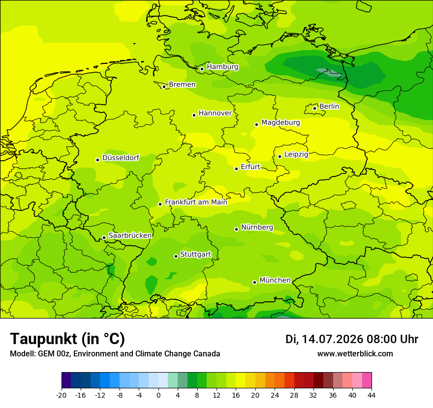Modellkarte GEM – td – deutschland
