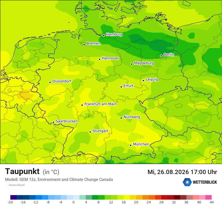 Modellkarte GEM – td – deutschland