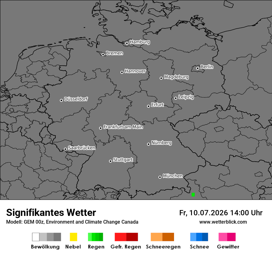 Modellkarte GEM – ww – deutschland