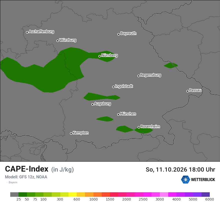 Modellkarte GFS – cape – by