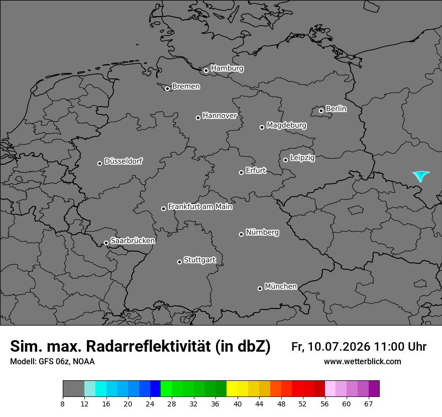 Modellkarte GFS – dbz_cmax – deutschland