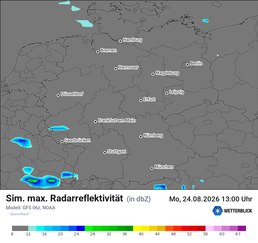 Modellkarte GFS – dbz_cmax – deutschland