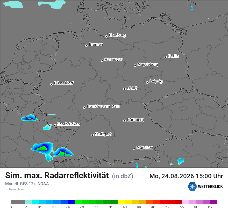 Modellkarte GFS – dbz_cmax – deutschland