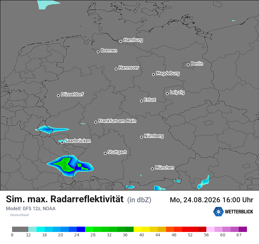 Modellkarte GFS – dbz_cmax – deutschland