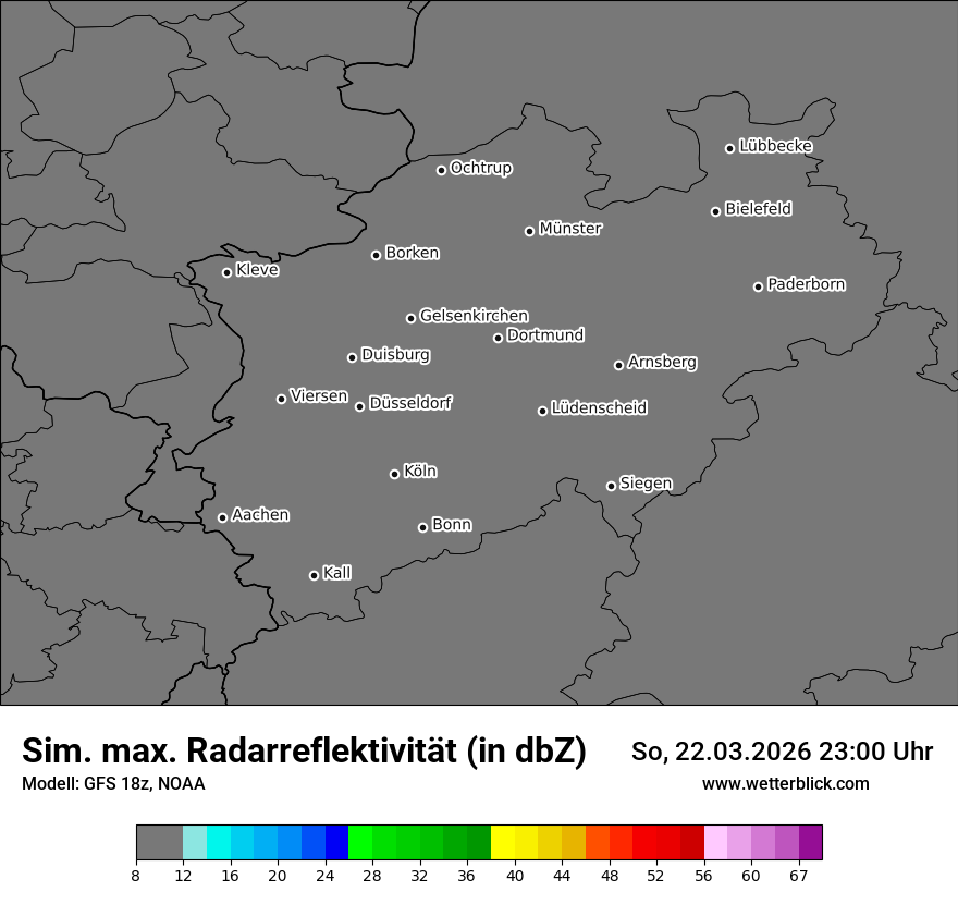 Modellkarte GFS – dbz_cmax – nrw