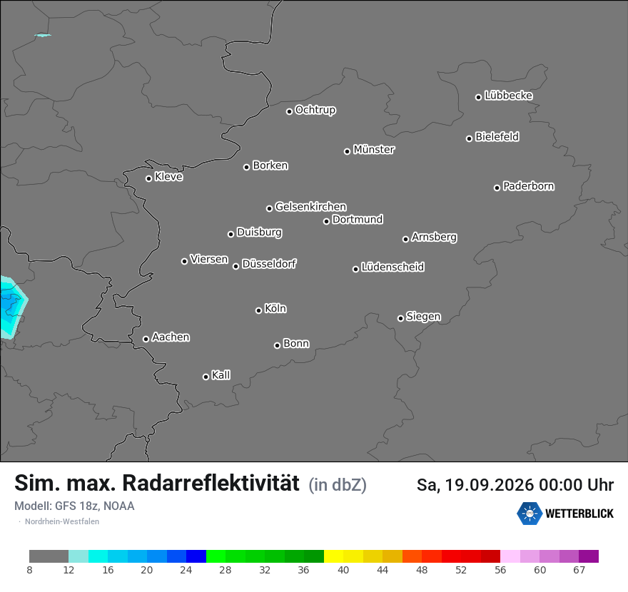 Modellkarte GFS – dbz_cmax – nrw