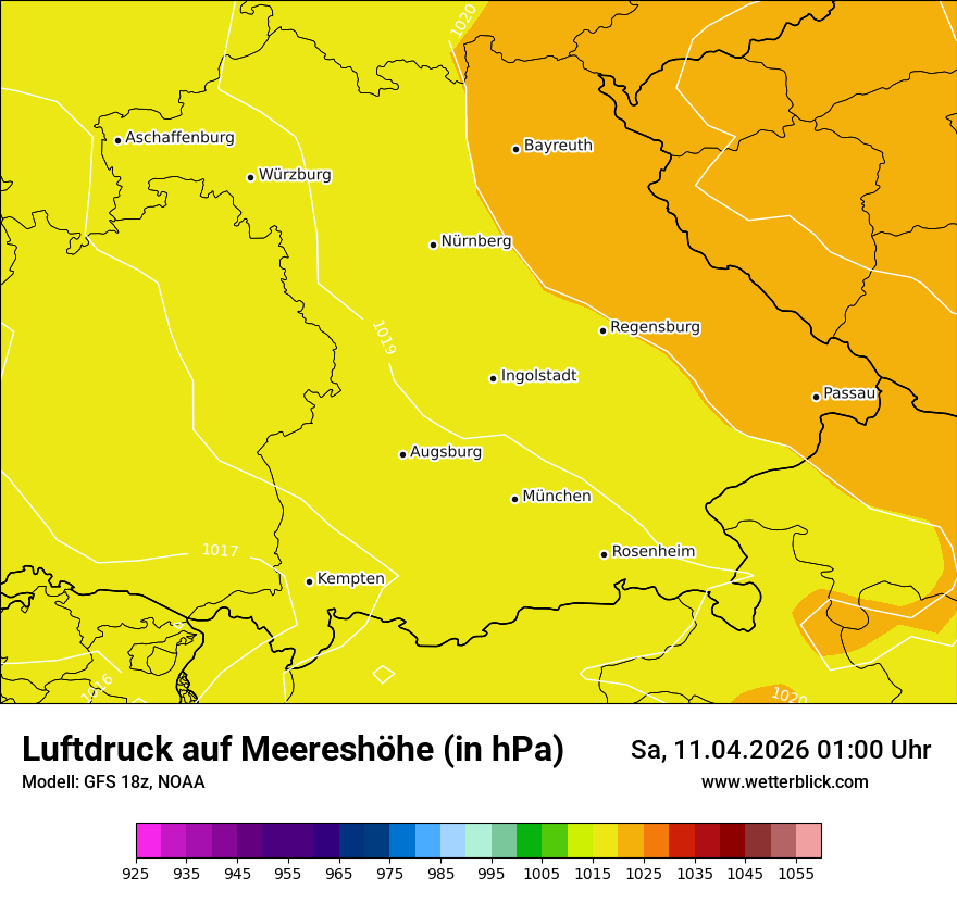 Modellkarte GFS – pmsl – by