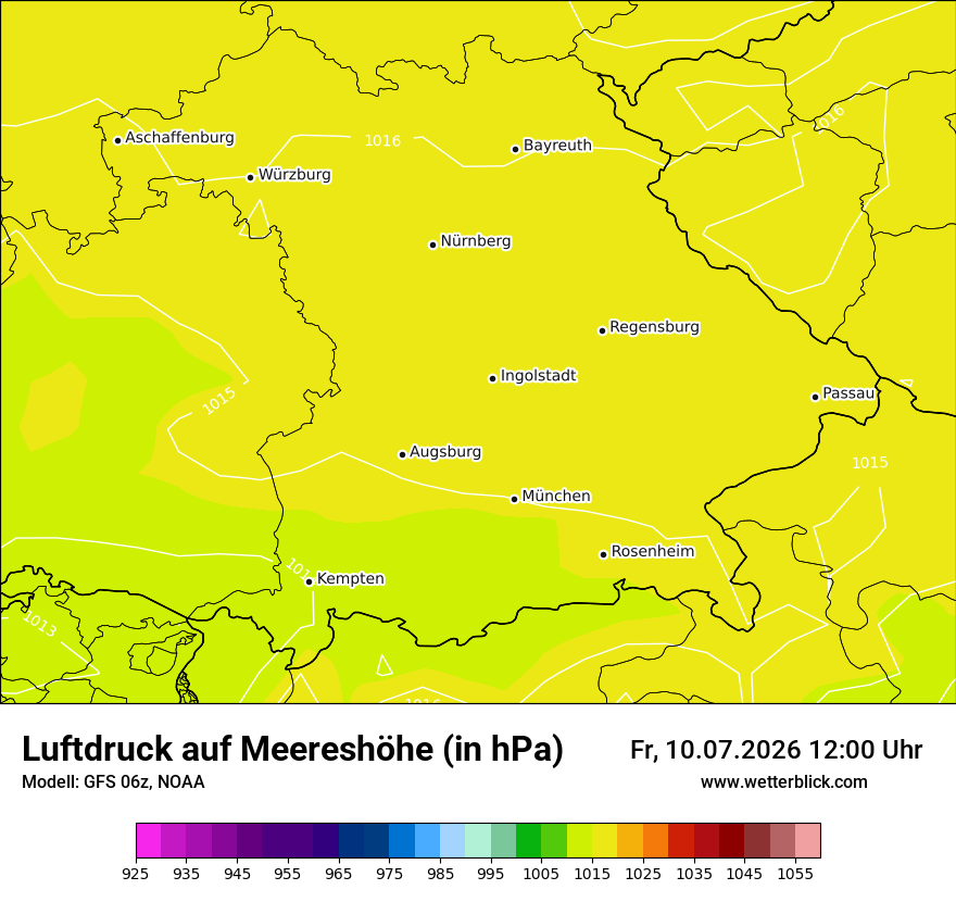 Modellkarte GFS – pmsl – by