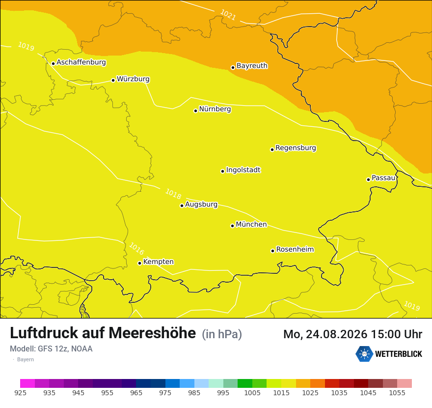 Modellkarte GFS – pmsl – by