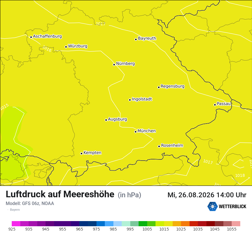 Modellkarte GFS – pmsl – by