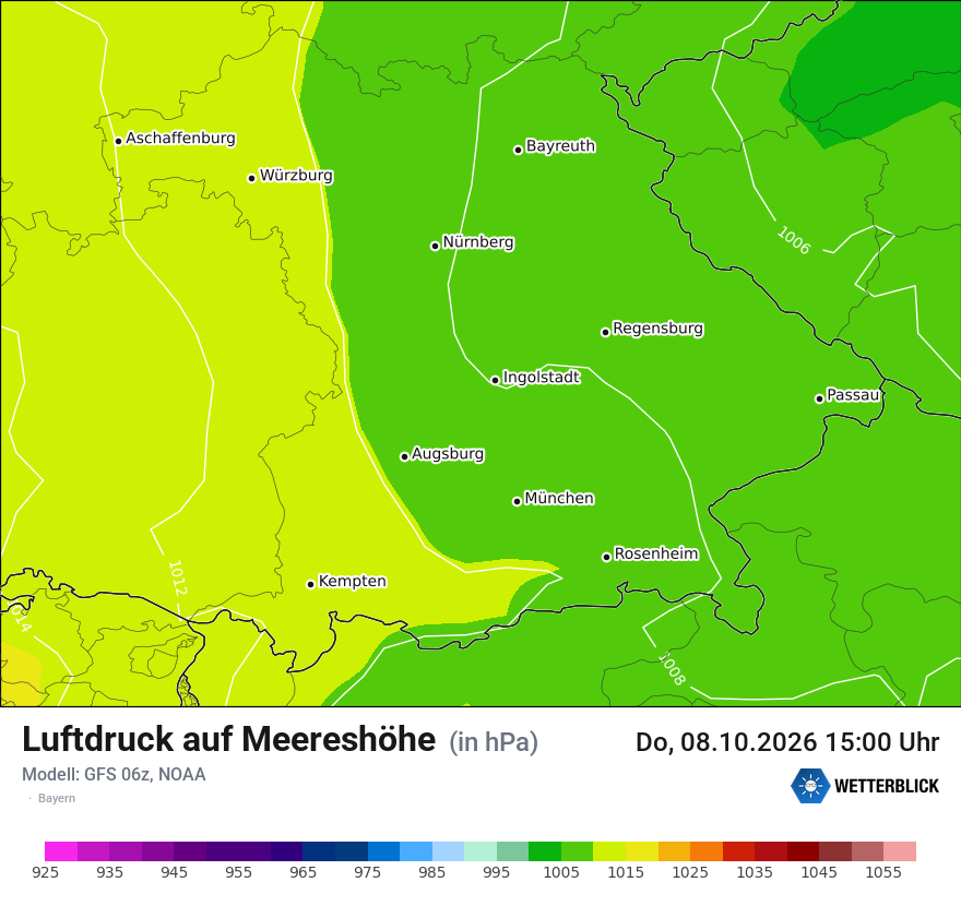 Modellkarte GFS – pmsl – by