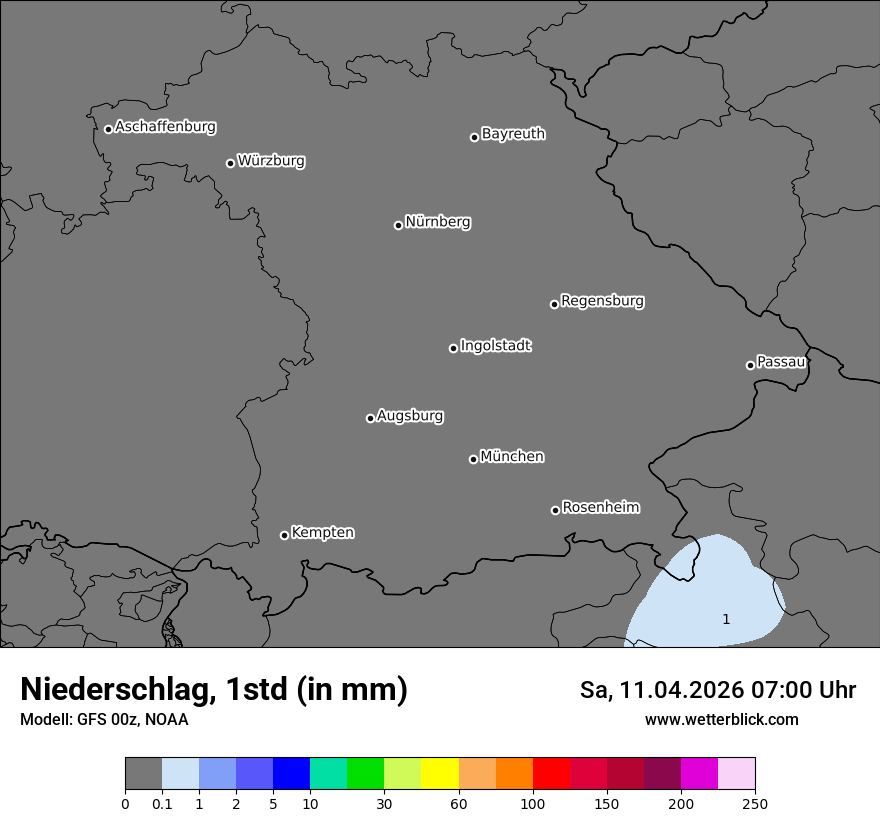 Modellkarte GFS – precip – by