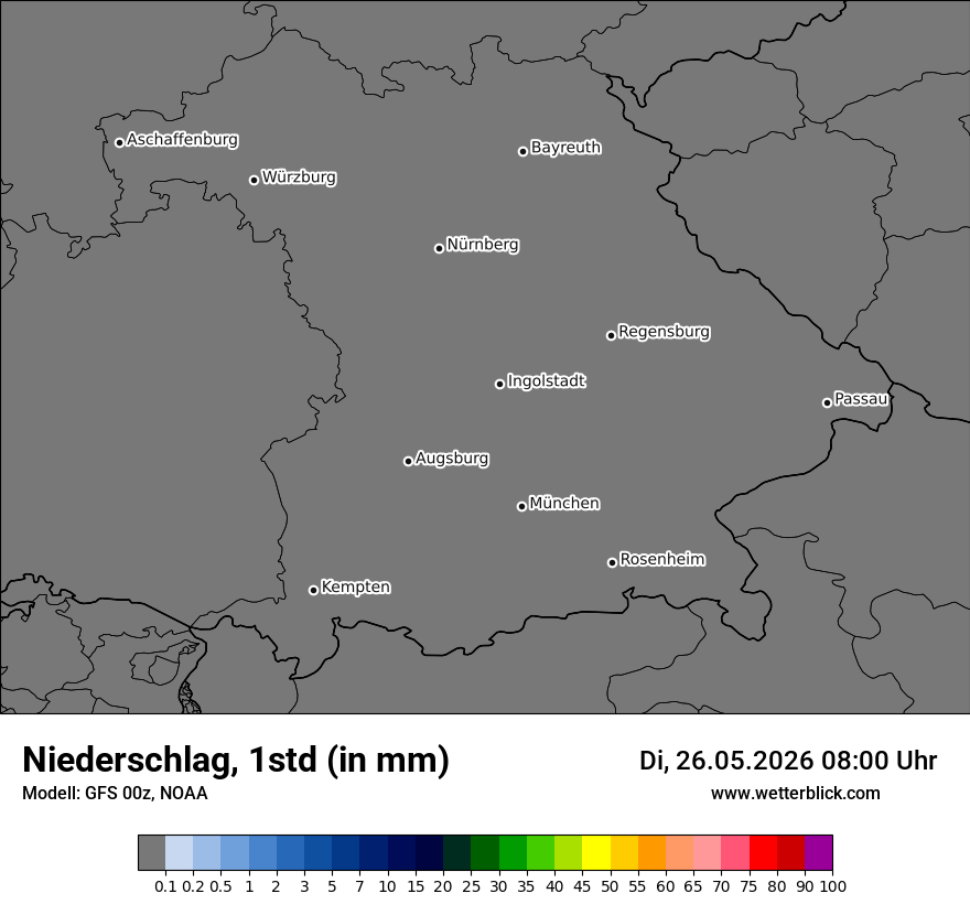 Modellkarte GFS – precip – by