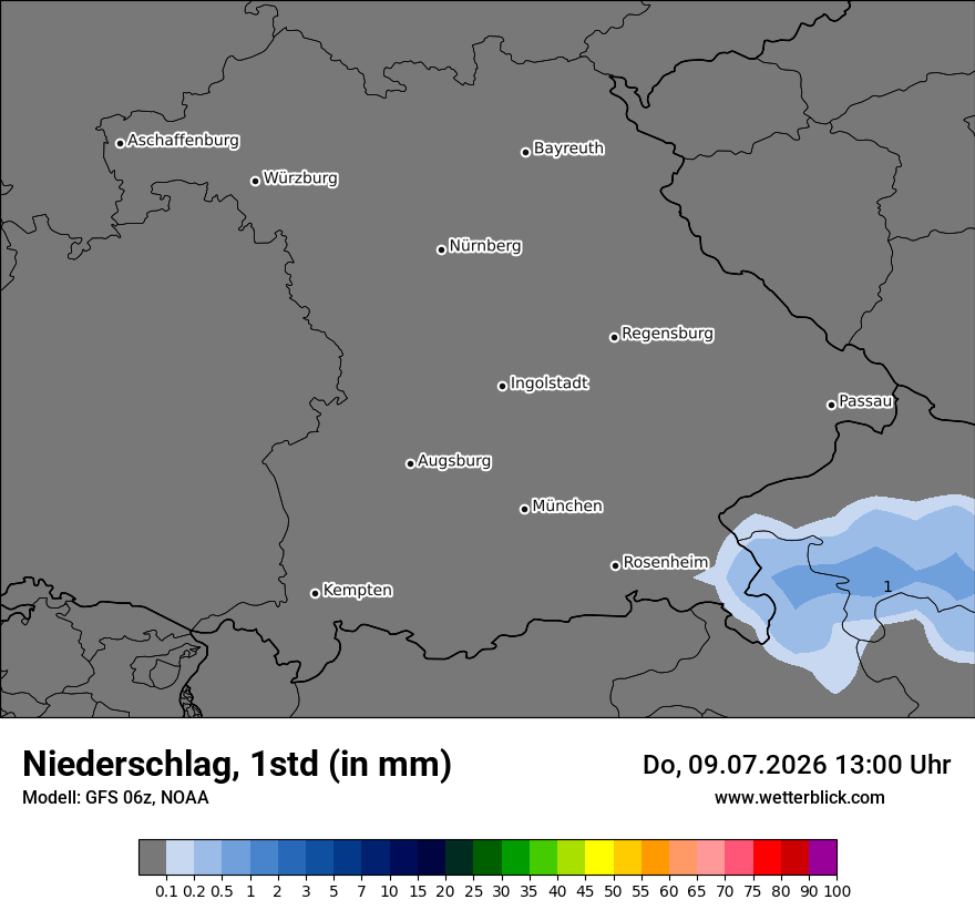 Modellkarte GFS – precip – by